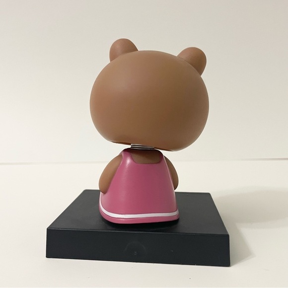 Line Friends Bear Bobble Heads Lot of 2 - Picture 11 of 14